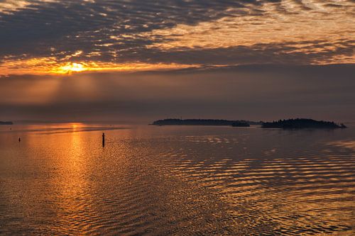 Zonsopkomst op de Stockholmfjord