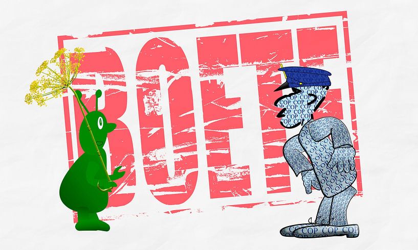 Roter Gummistempel-Effekt - Gut. Grüntyer versucht, es der Polizei zu erklären. von Grüntyers .