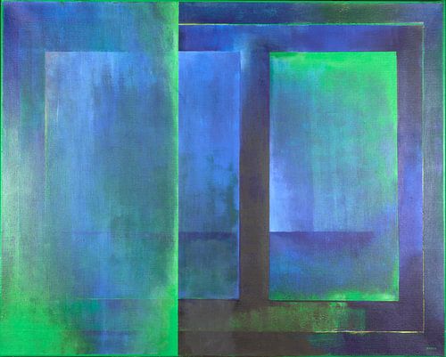 Green, blue and yellow