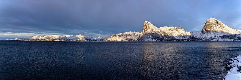 Winterpanorama, Senja, Noorwegen van Adelheid Smitt