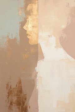Vrouwenprofiel | Silent Gold Echo van De Mooiste Kunst