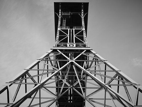 Bergbauschacht Industriegeometrie