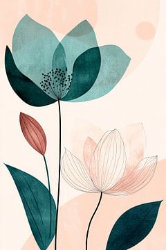 Blühende Träume – Sanfte Farben  Ethereale Blüten – Ausd von Poster Art Shop