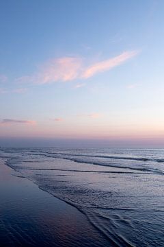 Portret landschap zonsondergang aan de kust van Ameland fine art fotografie