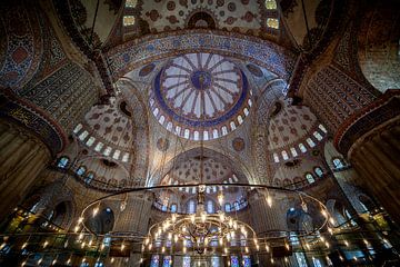 Intérieur de la Mosquée bleue sur Roy Poots