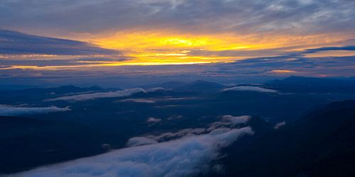 Panorama zonsopgang bij Mont Ventoux