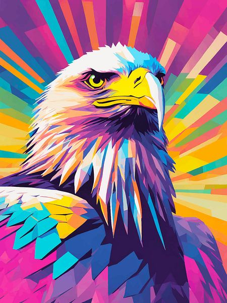 Eagle Pop Art by MIROKKU