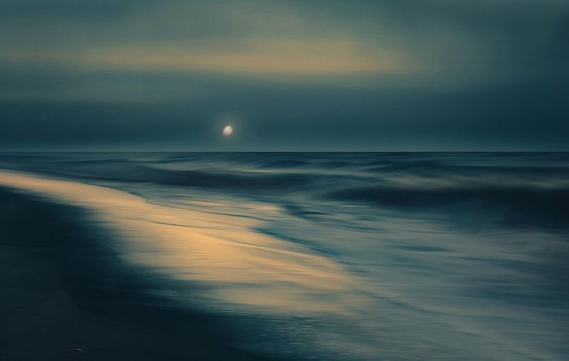 Minimalistischer Meeresschleier von fernlichtsicht