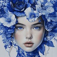 Blauw meisje