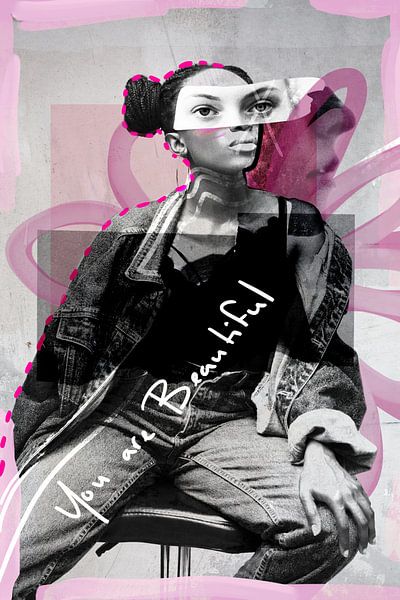 You are beautiful !!! Fashionista - Fashion Collage van MadameRuiz