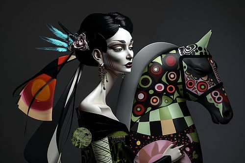 Horse girl | Abstract