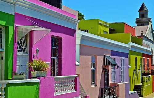 farbenfrohes Bo Kaap Poster