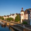 Peter Altmeier shore on the Moselle with old town in the evening light, Koblenz, Rhineland-Palatinat by Torsten Krüger