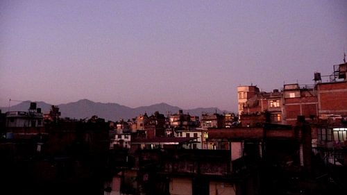 'Voor het vallen van de nacht', Kathmandu- Nepal