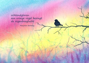 Voor vroege vogels Haiku Nederlands van Karen Kaspar