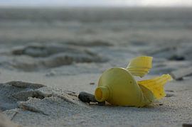 Bottle on the beach by Minca de Jong