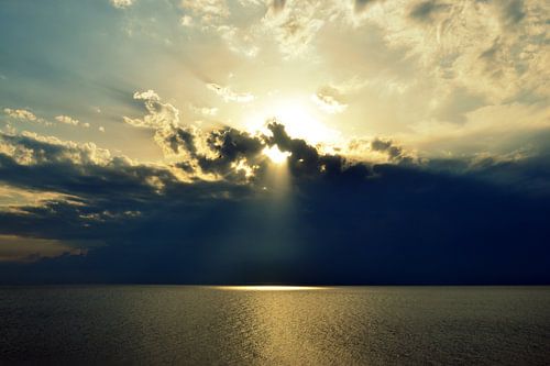 Zonnestralen in augustus