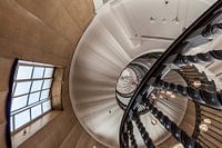 Trappenhuis (rond) van onderaf gezien