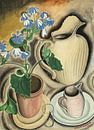 Stilleven met een wereldbol, Gustave Van de Woestyne van Meesterlijcke Meesters thumbnail