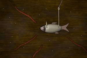 Fisch am Haken