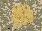 Kaart van Winterswijk in de stijl van Gustav Klimt van Maporia thumbnail