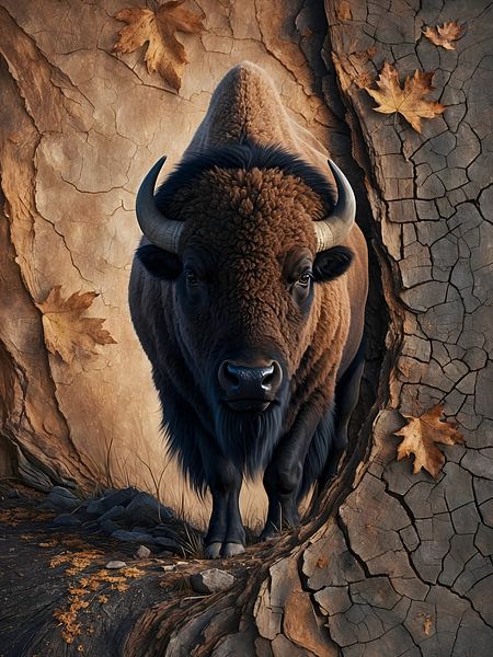 The Watcher in Cracked Ground by Manuela Dekkers