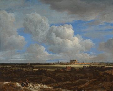 Een panoramisch uitzicht op Haarlem, Jacob van Ruisdael