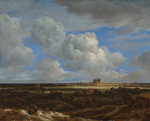 Een panoramisch uitzicht op Haarlem, Jacob van Ruisdael