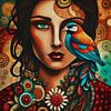 The woman with the bird eyes by Jan Keteleer