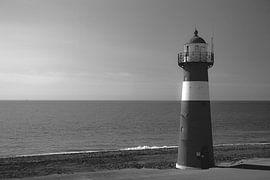 Phare en noir et blanc sur Sander van Driel
