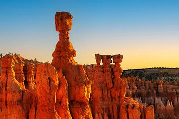 De hamer van Thor bij zonsopgang, Bryce Canyon, Utah, USA van Markus Lange