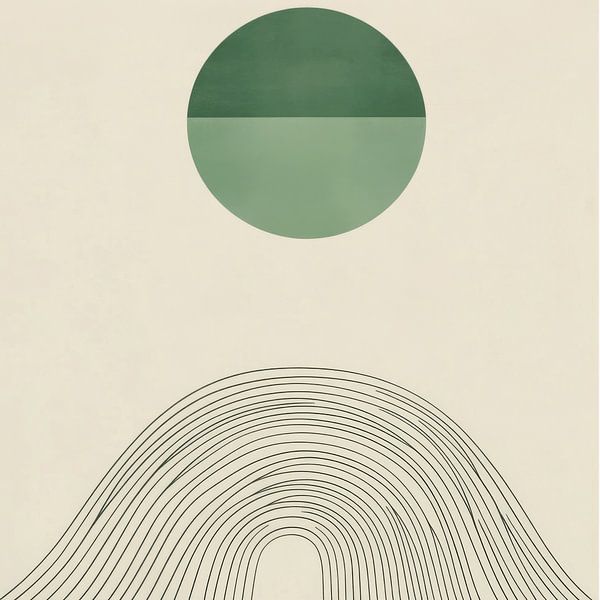 Geometric landscape by Poster Art Shop