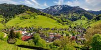 Panorama of Untermünstertal in the Black Forest