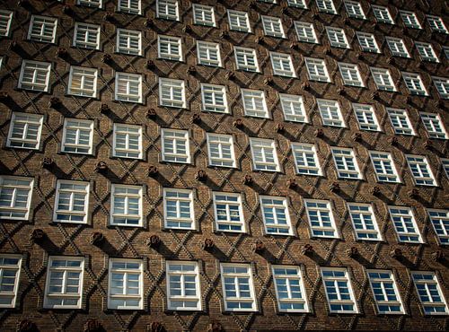 Optische illusie: Symmetrie in Hamburg