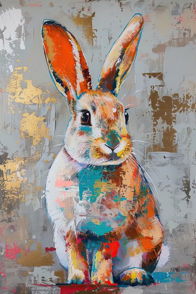 Painting Rabbit by Art Whims