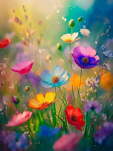 Ausgefallene Wildblumen aus der Serie: Bunte Feldblumen -1