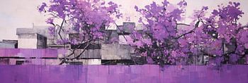 Fleurs et bâtiments