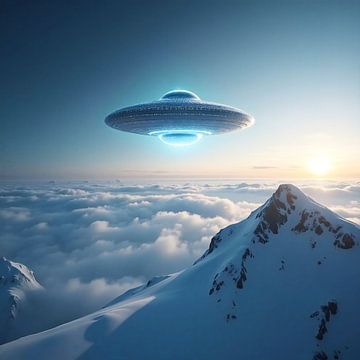 UFO boven Antarctica van Photufo