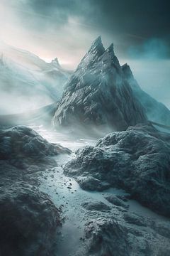 Majestueuze winterbergen van fernlichtsicht