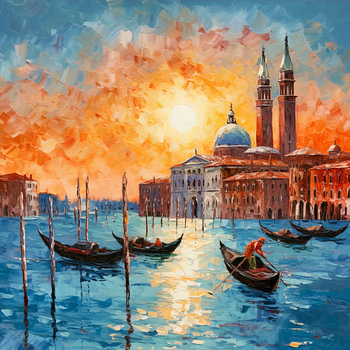 Gondeln in Venedig