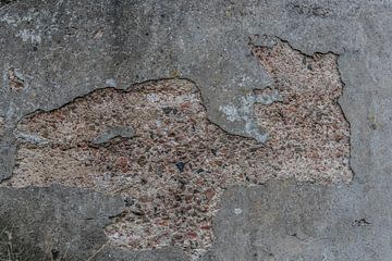 Oude ruwe betonnen muur van Ans Bastiaanssen