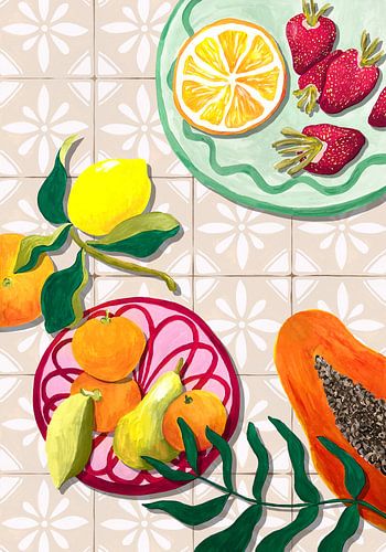 Kleurrijke zomerfruit