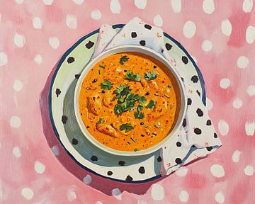 Gekleurde Kom op Stippen van De Mooiste Kunst