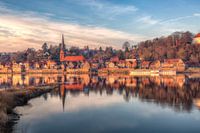 Lauenburg at river Elbe