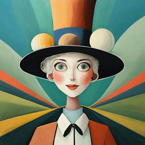 Surreales Mädchenporträt