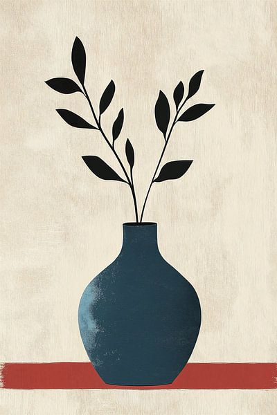 Vase in Deep Blue no.2 by Studio BB
