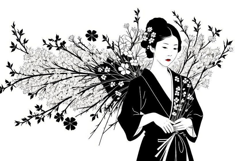 Japanese art Geisha by Egon Zitter