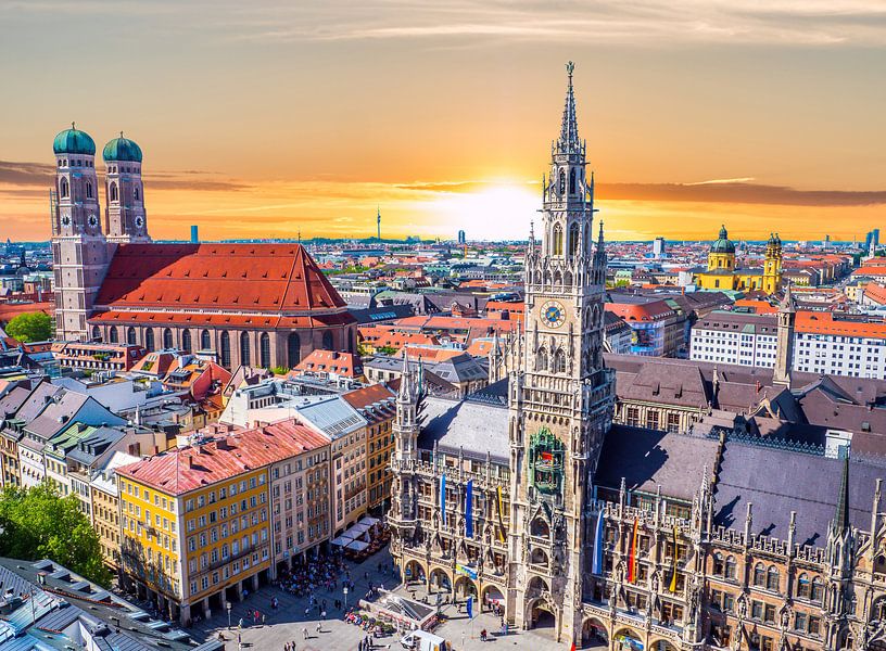 Panorama of Munich in Bavaria by Animaflora PicsStock