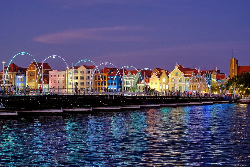 Pontjes bridge in Curacao by Sjoerd van der Hucht