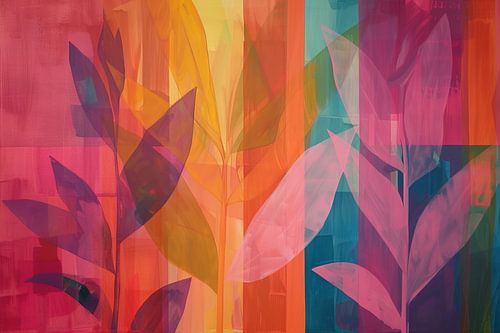 Boho Art 1556 | Malerei Blätter